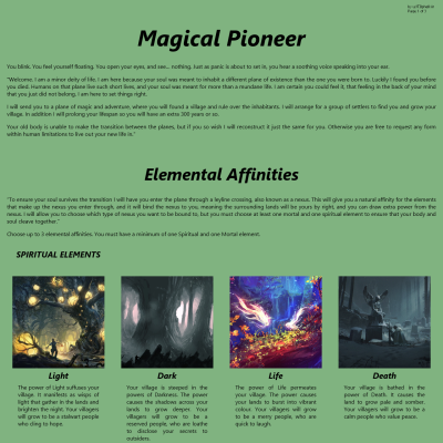 Image For Post Magical Pioneer CYOA v1 by JTIlphelkiir