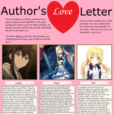 Image For Post Author's Love Letter CYOA from /tg/
