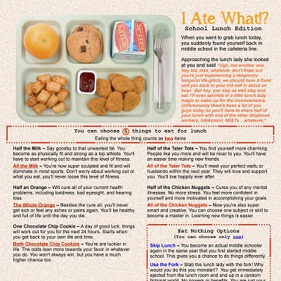 Image For Post I Ate What!? School Lunch Edition CYOA by ChloeJoy88