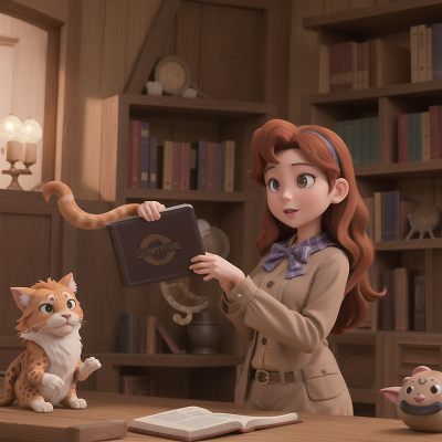 Image For Post Anime, zookeeper, holodeck, chimera, spell book, cowboys, HD, 4K, AI Generated Art