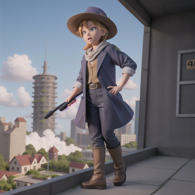 Image For Post Anime, skyscraper, wizard, farmer, scientist, police officer, HD, 4K, AI Generated Art