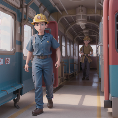 Image For Post Anime, firefighter, zookeeper, museum, train, king, HD, 4K, AI Generated Art