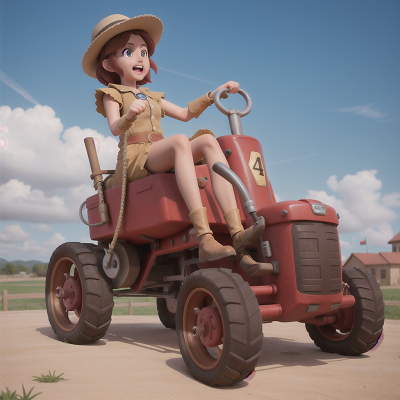 Image For Post Anime, time machine, drought, circus, tractor, fighting, HD, 4K, AI Generated Art