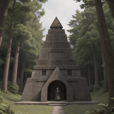 Image For Post Anime, forest, suspicion, vampire's coffin, castle, pyramid, HD, 4K, AI Generated Art