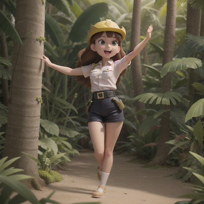 Image For Post Anime, dancing, police officer, jungle, success, princess, HD, 4K, AI Generated Art