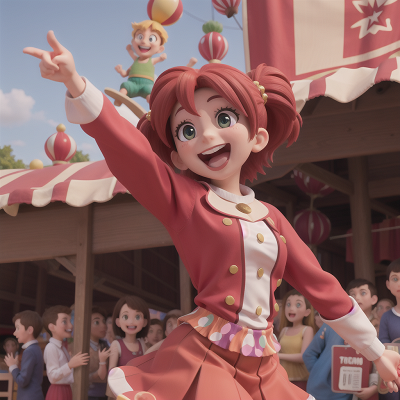 Image For Post Anime, surprise, market, circus, laughter, joy, HD, 4K, AI Generated Art