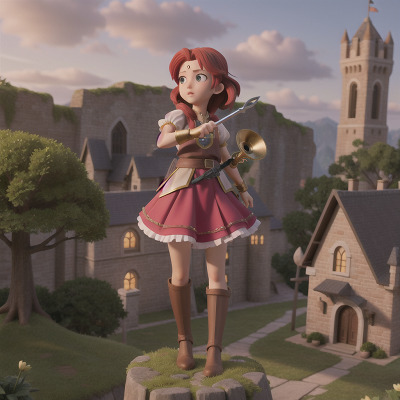 Image For Post Anime, fairy, trumpet, sword, tower, betrayal, HD, 4K, AI Generated Art