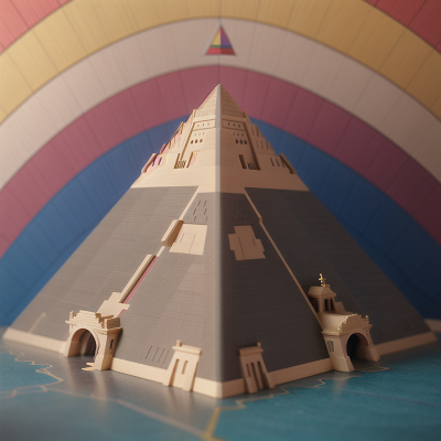 Image For Post Anime, rainbow, map, laughter, suspicion, pyramid, HD, 4K, AI Generated Art