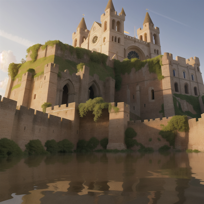 Image For Post Anime, gladiator, cathedral, flood, medieval castle, suspicion, HD, 4K, AI Generated Art