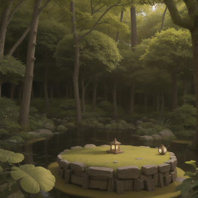 Image For Post Anime, enchanted forest, camera, treasure, swamp, hero, HD, 4K, AI Generated Art