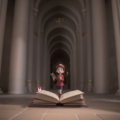 Image For Post Anime, cathedral, teleportation device, firefighter, joy, book, HD, 4K, AI Generated Art