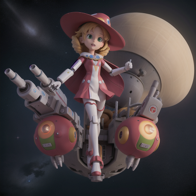 Image For Post Anime, spaceship, robot, witch, scientist, rainbow, HD, 4K, AI Generated Art