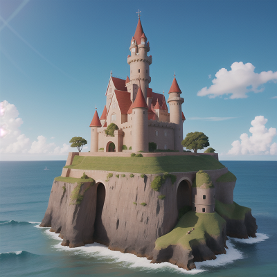 Image For Post Anime, exploring, ocean, castle, tower, farm, HD, 4K, AI Generated Art