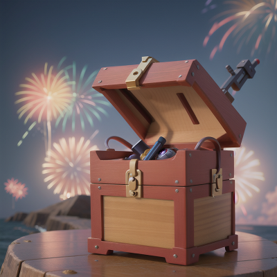 Image For Post Anime, fireworks, helicopter, exploring, treasure chest, betrayal, HD, 4K, AI Generated Art