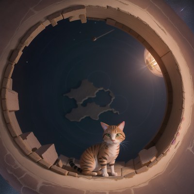 Image For Post Anime, failure, meteor shower, map, hidden trapdoor, cat, HD, 4K, AI Generated Art