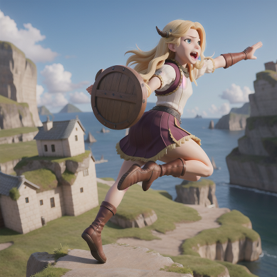 Image For Post Anime, vikings, flying, jumping, success, suspicion, HD, 4K, AI Generated Art