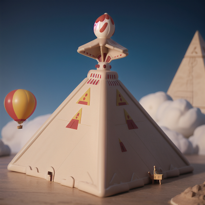 Image For Post Anime, balloon, storm, pyramid, circus, laughter, HD, 4K, AI Generated Art