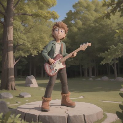 Image For Post Anime, park, sasquatch, failure, electric guitar, drought, HD, 4K, AI Generated Art