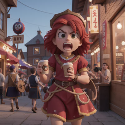 Image For Post Anime, carnival, anger, camera, vikings, coffee shop, HD, 4K, AI Generated Art