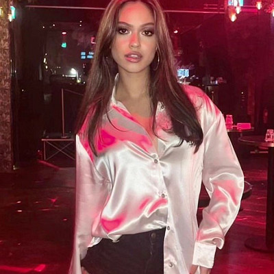 Image For Post Satin blouse out on the town
