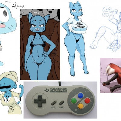 Image For Post | Requesting someone draw Nicole begging for more while getting fucked with a Super Nintendo controller being held by a reluctant Gumball.