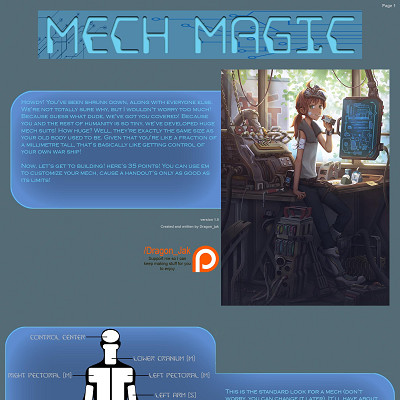 Image For Post Mech Magic V1 CYOA by dragon_jak