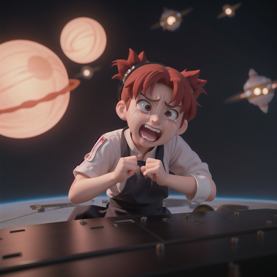 Image For Post Anime, force field, chef, anger, space station, crying, HD, 4K, AI Generated Art