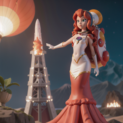 Image For Post Anime, carnival, astronaut, crystal, volcano, mermaid, HD, 4K, AI Generated Art