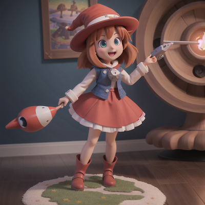 Image For Post Anime, virtual reality, rocket, island, museum, witch, HD, 4K, AI Generated Art