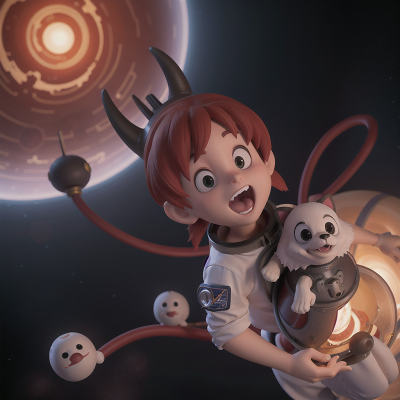 Image For Post Anime, demon, space, astronaut, chef, dog, HD, 4K, AI Generated Art