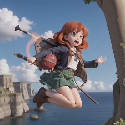 Image For Post Anime, island, bagpipes, cathedral, jumping, invisibility cloak, HD, 4K, AI Generated Art