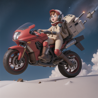 Image For Post Anime, space shuttle, motorcycle, archaeologist, avalanche, robot, HD, 4K, AI Generated Art