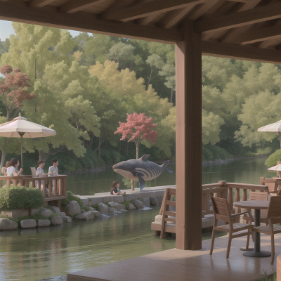 Image For Post Anime, river, park, coffee shop, teacher, whale, HD, 4K, AI Generated Art