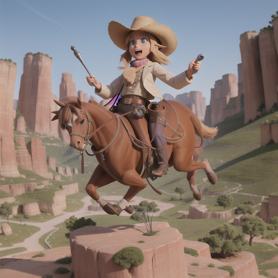 Image For Post Anime, trumpet, yeti, exploring, wild west town, jumping, HD, 4K, AI Generated Art