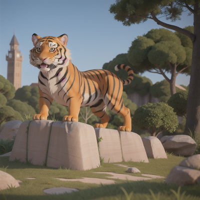 Image For Post Anime, tiger, dog, scientist, tower, fish, HD, 4K, AI Generated Art