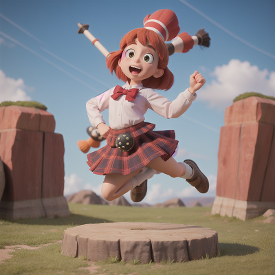Image For Post Anime, jumping, bagpipes, bigfoot, circus, alien planet, HD, 4K, AI Generated Art