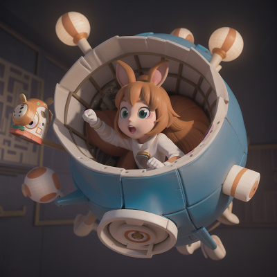 Image For Post Anime, maze, griffin, astronaut, carnival, rabbit, HD, 4K, AI Generated Art