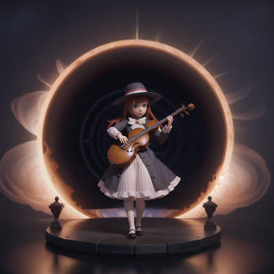 Image For Post Anime, time machine, violin, ghostly apparition, solar eclipse, detective, HD, 4K, AI Generated Art