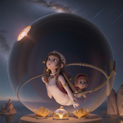 Image For Post Anime, crystal ball, sphinx, meteor shower, detective, submarine, HD, 4K, AI Generated Art