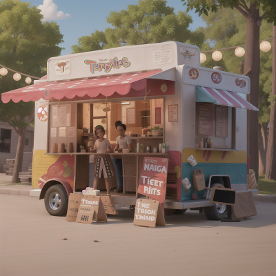 Image For Post Anime, zebra, temple, taco truck, coffee shop, fairy dust, HD, 4K, AI Generated Art