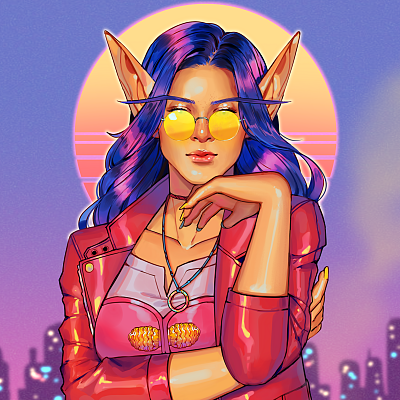 Image For Post | retrowave Eri by tran!