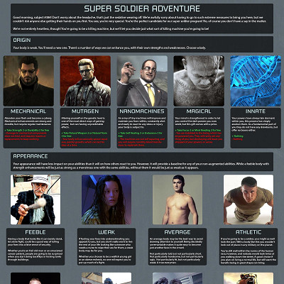 Image For Post Super Soldier Adventure CYOA from /tg/