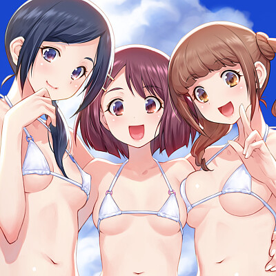 Image For Post Chiyu, Nodoka, and Hinata at the beach