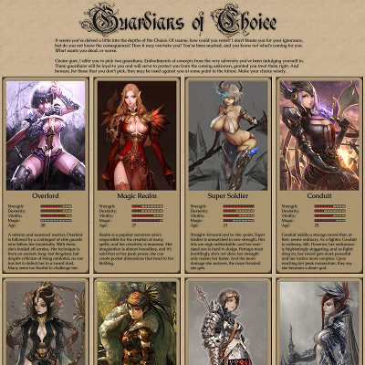 Image For Post Guardians Of Choice CYOA from /tg/