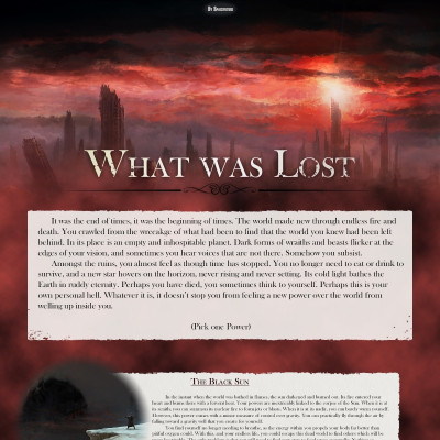 Image For Post What Was Lost CYOA by spacefuture