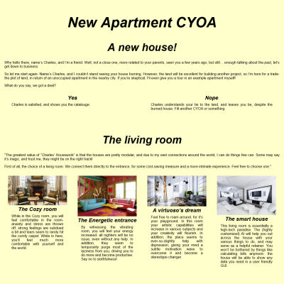 Image For Post New Apartment CYOA by yarin981