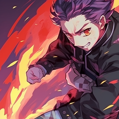 Image For Post | Two characters in dynamic combat poses, bright colors and harsh lines. exclusive demon slayer matching pfp collection pfp for discord. - [demon slayer matching pfp, aesthetic matching pfp ideas](https://hero.page/pfp/demon-slayer-matching-pfp-aesthetic-matching-pfp-ideas)