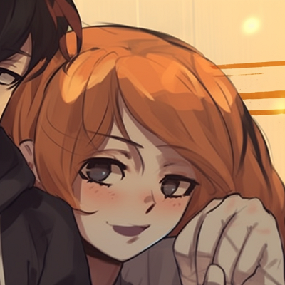 Image For Post | Two characters, warm hues and relaxed expressions, leaning on each other. bl matching pfp themes pfp for discord. - [bl matching pfp, aesthetic matching pfp ideas](https://hero.page/pfp/bl-matching-pfp-aesthetic-matching-pfp-ideas)