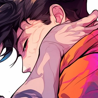 Image For Post | Two male characters, vibrant colors and fluid lines, interlocked fingers. custom bl matching pfp pfp for discord. - [bl matching pfp, aesthetic matching pfp ideas](https://hero.page/pfp/bl-matching-pfp-aesthetic-matching-pfp-ideas)