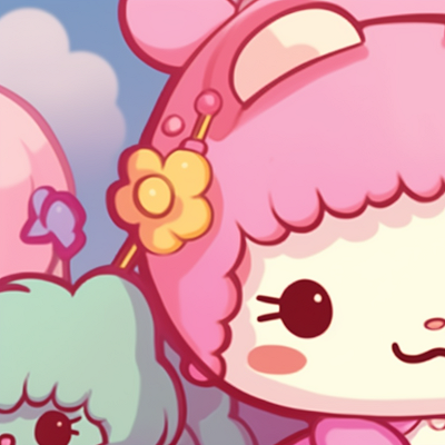 Image For Post | Sanrio characters on an adventure, subdued colors and soft gradient. sanrio expressive matching pfp pfp for discord. - [sanrio matching pfp, aesthetic matching pfp ideas](https://hero.page/pfp/sanrio-matching-pfp-aesthetic-matching-pfp-ideas)